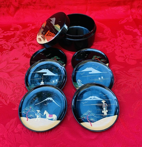 Japan set coasters - set, of
