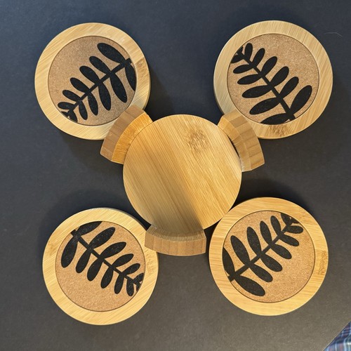 Modern bamboo cork - fern, design