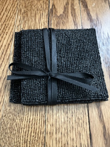 Brand new black beaded - new,