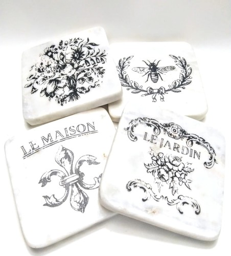 Table coaster set black - table,